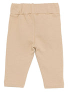 Pantaloni per neonato Donsje Kids beige con ricamo con orsetto 3040701 00077 DONSJE KIDS 