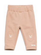Pantaloni per neonati Donsje Kids beige con ricamo coniglietti 3040703 00035 DONSJE KIDS 