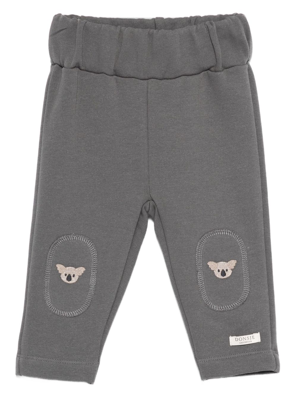 Pantaloni per neonato Donsje Kids grigi con ricamo koala 3040704 00025 DONSJE KIDS 
