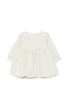 Abito per neonata Donsje Kids bianco con colletto con pettorina ricamata 3050400 00030 DONSJE KIDS 