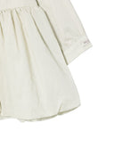 Abito per neonata Donsje Kids bianco con colletto con pettorina ricamata 3050400 00030 DONSJE KIDS 