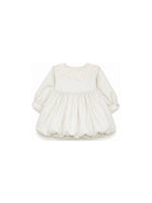Abito per neonata Donsje Kids bianco con colletto con pettorina ricamata 3050400 00030 DONSJE KIDS 