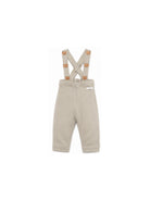 Salopette per neonato Donsje Kids beige con ricamo orsetti 3050501 00016 DONSJE KIDS 