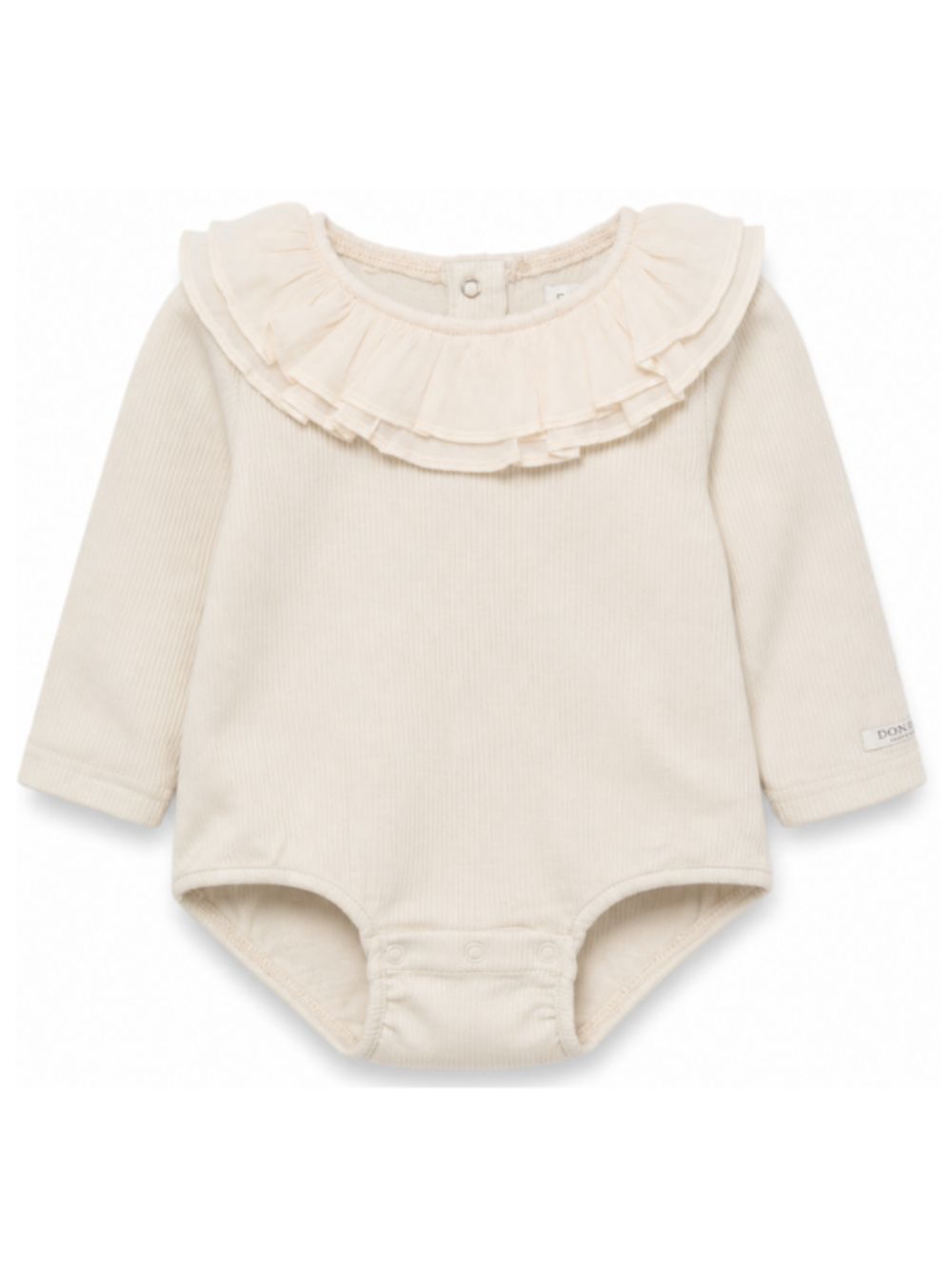 Tutina per neonata Donsje Kids beige con colletto con ruches 3051000 00133 DONSJE KIDS 