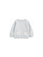 Felpa per neonati Donsje Kids azzurra con ricamo orsetti sul davanti 3051401 00060 DONSJE KIDS 