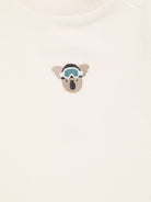 T-shirt per neonati Donsje Kids bianco con ricamo koala 3051901 00133 DONSJE KIDS 