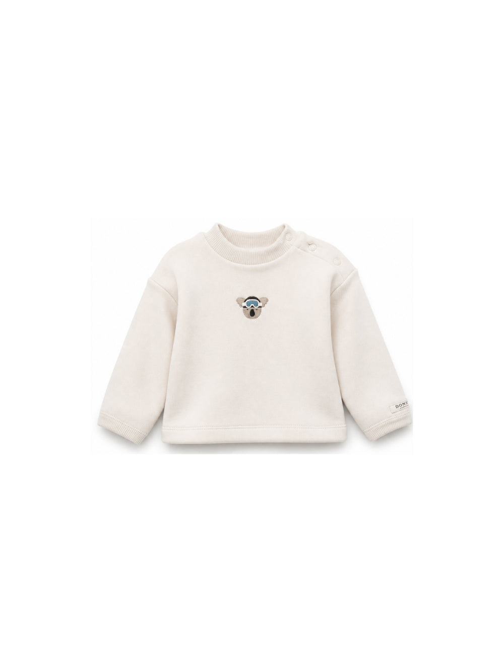 T-shirt per neonati Donsje Kids bianco con ricamo koala 3051901 00133 DONSJE KIDS 