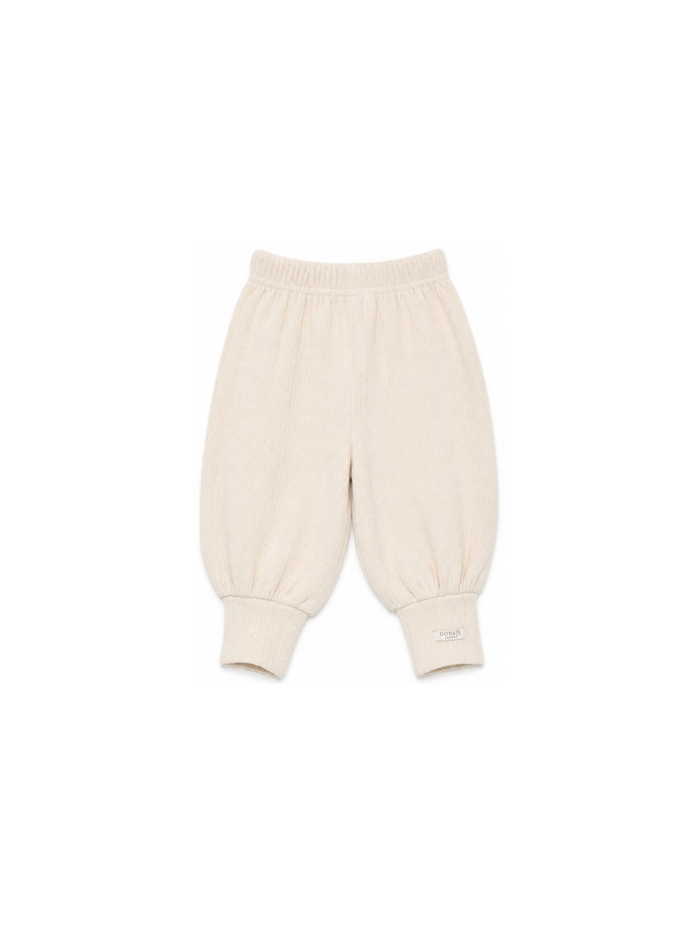 Pantaloni per neonata Donsje Kids bianchi con lavorazione in maglia a coste 3052000 00133 DONSJE KIDS 