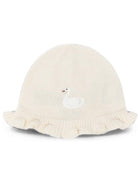 Cappello per neonata Donsje Kids bianco con ricamo a forma di cigno 3054901 00001 DONSJE KIDS 