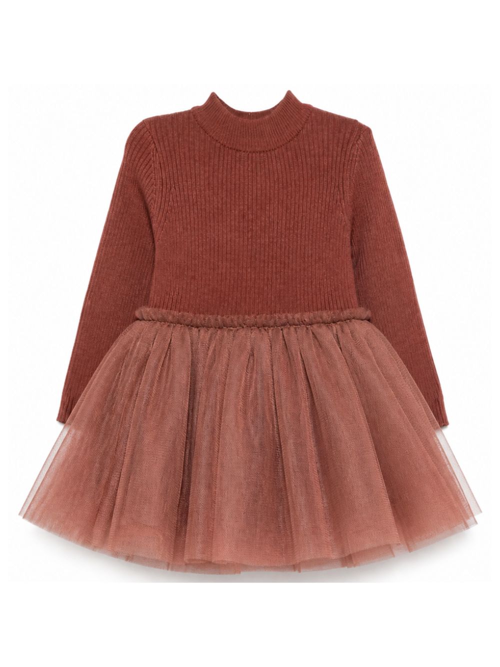 Abito per neonata Donsje Kids marrone con gonna in tulle 4043900NB 00094 DONSJE KIDS 