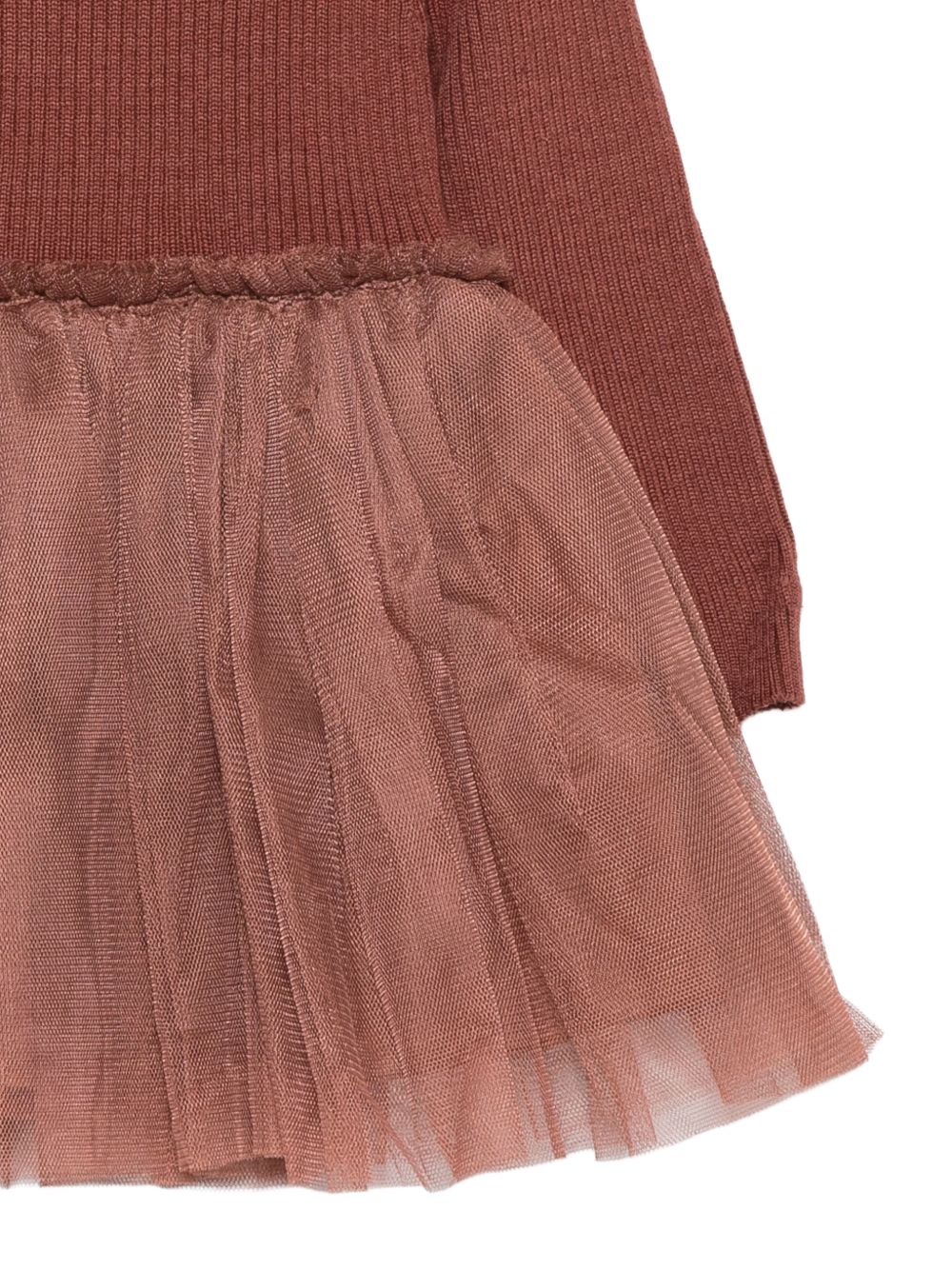 Abito per neonata Donsje Kids marrone con gonna in tulle 4043900NB 00094 DONSJE KIDS 