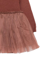 Abito per neonata Donsje Kids marrone con gonna in tulle 4043900NB 00094 DONSJE KIDS 