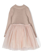 Abito per neonata Donsje Kids rosa con gonna in tulle 4043900NB DJB77 DONSJE KIDS 