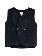 Gilet per bambino Donsje Kids blu con trama effetto pile 4044300 00027 DONSJE KIDS 
