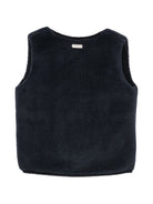 Gilet per bambino Donsje Kids blu con trama effetto pile 4044300 00027 DONSJE KIDS 