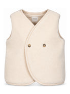 Gilet per bambino Donsje Kids beige con design in finto shearling 4044300 FR002 DONSJE KIDS 
