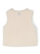 Gilet per neonato Donsje Kids beige con design in pelliccia cruelty-free 4044300NB FR002 DONSJE KIDS 
