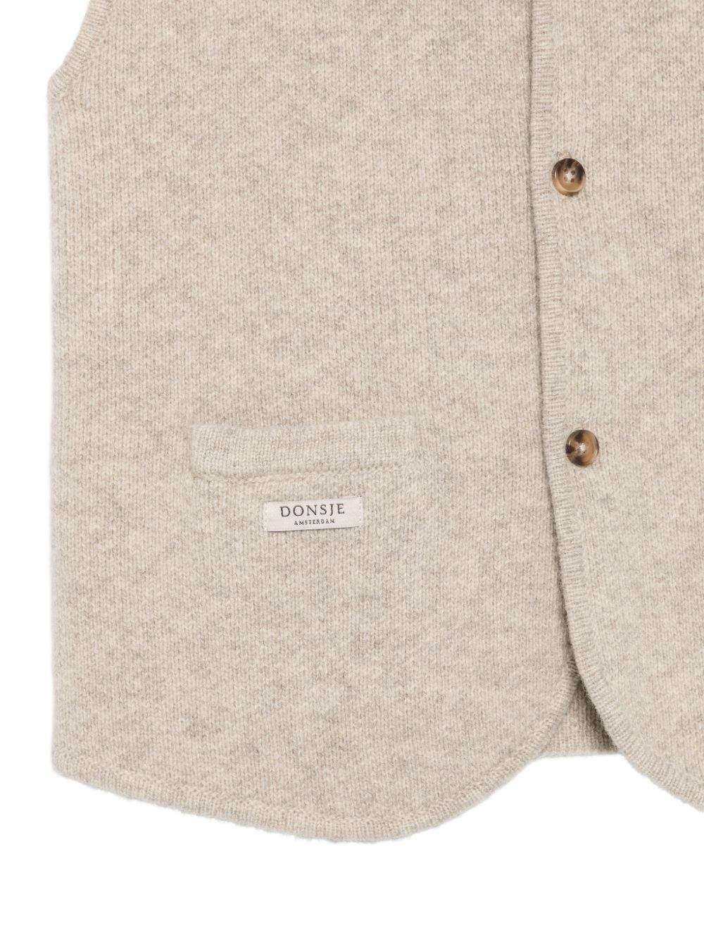 Gilet in maglia per bambini Donsje beige con scollo a V 4101400 00182 DONSJE KIDS 