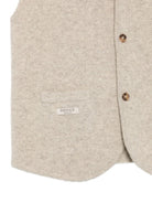 Gilet in maglia per bambini Donsje beige con scollo a V 4101400 00182 DONSJE KIDS 