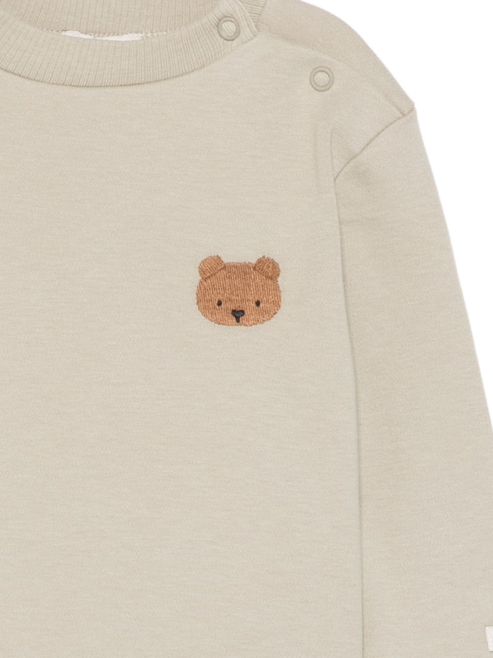 T-shirt per neonati Donsje beige con ricamo orsetto 4101901NB 00016 DONSJE KIDS 