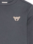T-shirt per bambini Donsje grigia con ricamo Koala 4101902 00027 DONSJE KIDS 