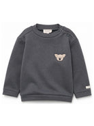 T-shirt per neonati Donsje grigia con ricamo Koala 4101902NB 00027 DONSJE KIDS 