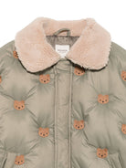 Giubbino per bambino Donsje verde con ricamo orsetto 4102102 00120 DONSJE KIDS 
