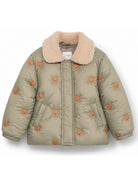Giubbino perneonato Donsje verde con ricamo orsetto 4102102NB 00120 DONSJE KIDS 