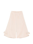 Pantaloni per bambina Donsje Kids beige con gamba ampia 4106801 00074 DONSJE KIDS 