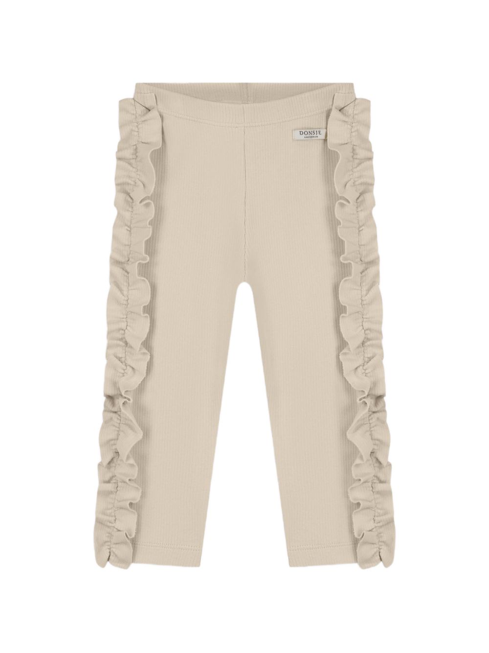 Leggings per bambina Donsje beige con volant sui lati 4119800 00004 DONSJE KIDS 
