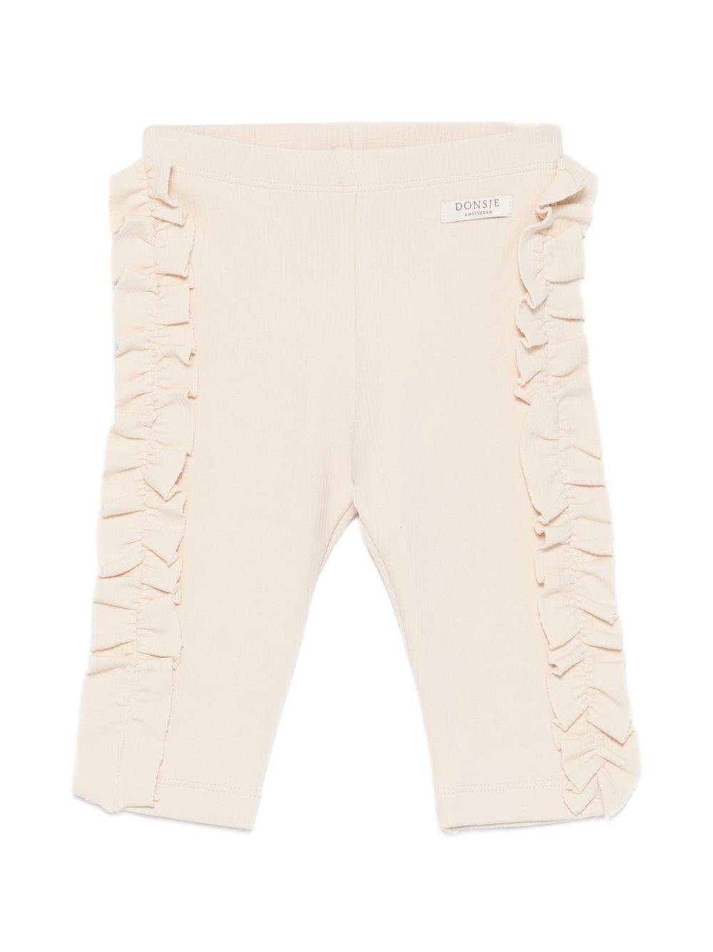 Leggings per neonata Donsje beige con volant sui lati 4119800NB 00004 DONSJE KIDS 
