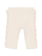Leggings per neonata Donsje beige con volant sui lati 4119800NB 00004 DONSJE KIDS 