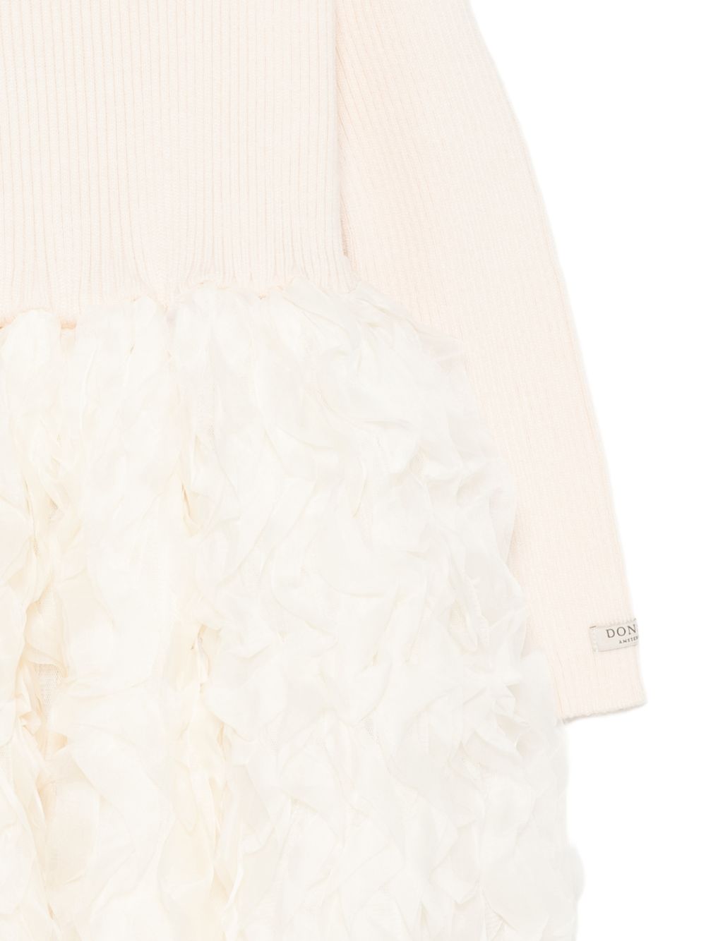 Abito per bambina Donsje Kids bianco con gonna a balze 4122200 00009 DONSJE KIDS 