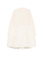 Abito per bambina Donsje Kids bianco con gonna a balze 4122200 00009 DONSJE KIDS 