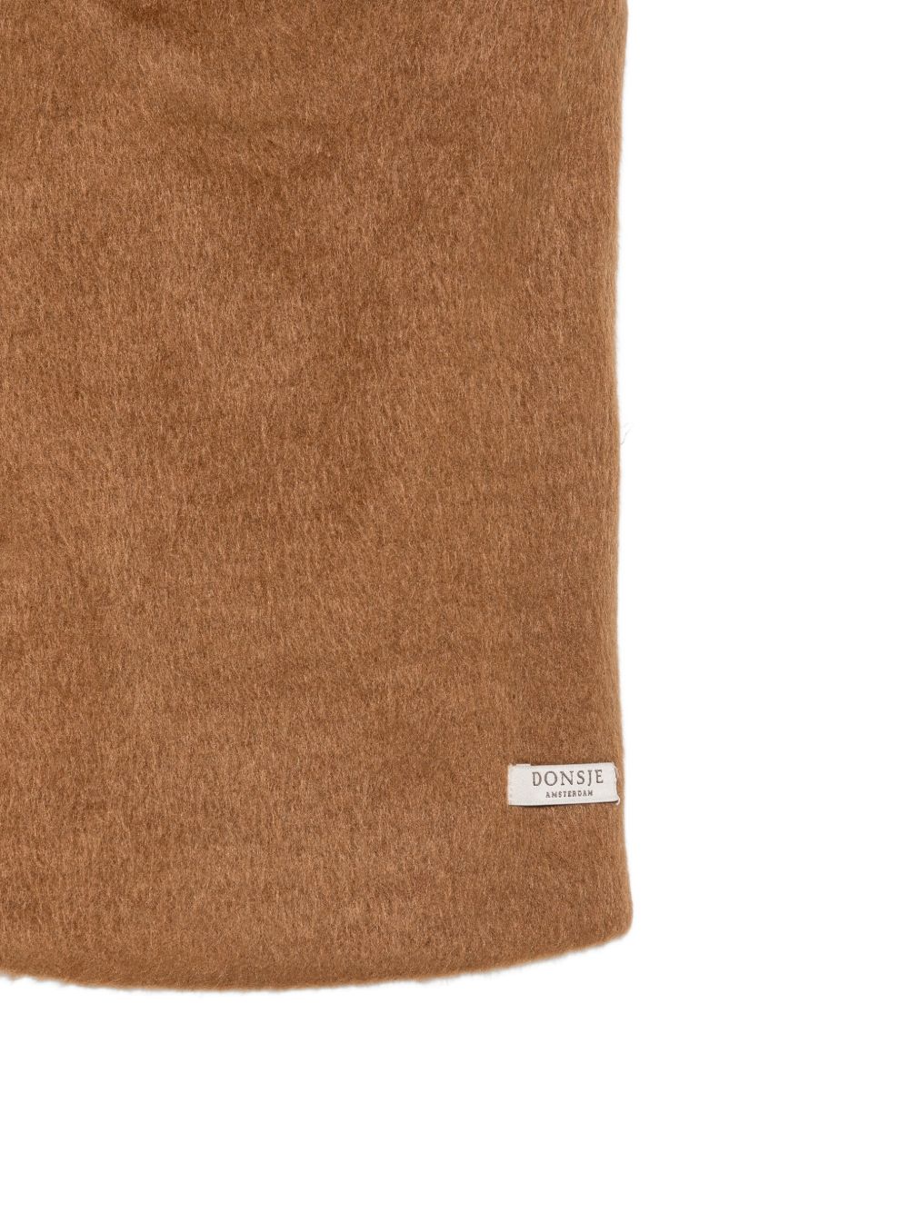 Gilet per bambina Donsje Kids marrone con collo oversize 4123000 00035 DONSJE KIDS 