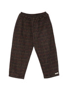 Pantaloni per bambino Donsje Kids marroni con trama in tweed 4124000 S0049 DONSJE KIDS 