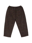 Pantaloni per bambino Donsje Kids marroni con trama in tweed 4124000 S0049 DONSJE KIDS 
