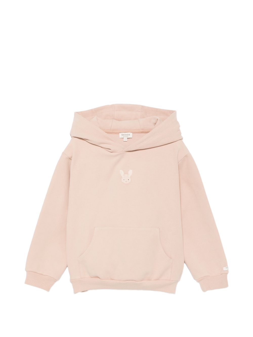 Felpa per bambina Donsje rosa con ricamo coniglietto 4124901 00018 DONSJE KIDS 