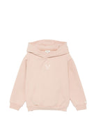 Felpa per bambina Donsje rosa con ricamo coniglietto 4124901 00018 DONSJE KIDS 