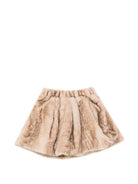 Gonna per bambina Donsje Kids beige in pelliccia sintetica 4125300 S0052 DONSJE KIDS 
