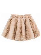 Gonna per bambina Donsje Kids beige in pelliccia sintetica 4125300 S0052 DONSJE KIDS 
