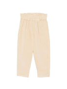 Pantaloni per bambino Donsje Kids beige con trama a coste 4125700 00133 DONSJE KIDS 
