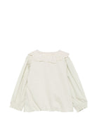 Blusa Kleke per bambina Donsje Kids bianca con colletto con pettorina ricamata 4125900 00030 DONSJE KIDS 