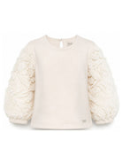 T-shirt per bambina Donsje Kids bianca con maniche lunghe 4128700 00001 DONSJE KIDS 