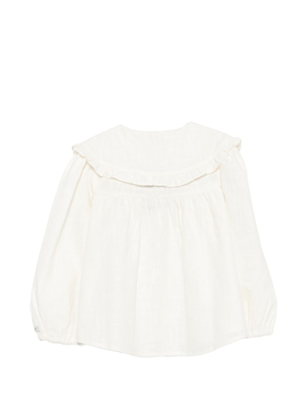Blusa per bambina Donsje Kids bianco con colletto con ruches 4129200 00002 DONSJE KIDS 