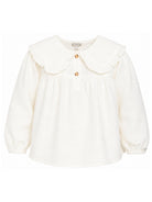 Blusa per bambina Donsje Kids bianco con colletto con ruches 4129200 00002 DONSJE KIDS 