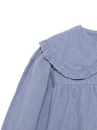 Blusa per bambina Donsje Kids blu con ruches 4129200 00185 DONSJE KIDS 