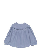 Blusa per bambina Donsje Kids blu con ruches 4129200 00185 DONSJE KIDS 