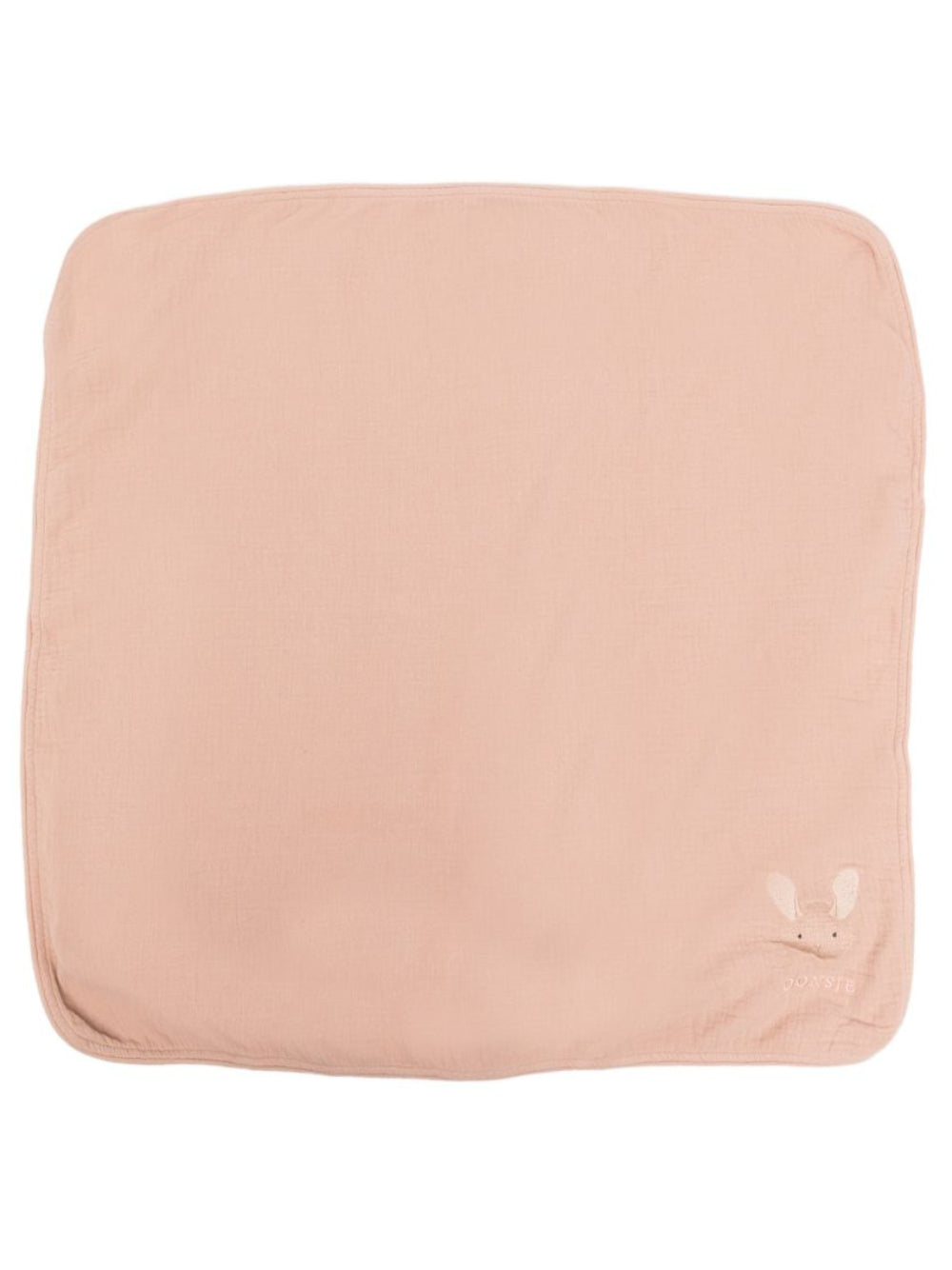 Coperta per neonata Donsje Kids rosa con ricamo coniglietto sul davanti 7101201 00018 DONSJE KIDS 