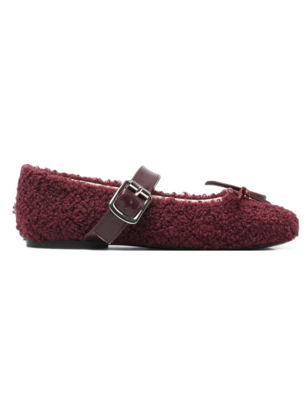 Ballerine per bambina Douuod Kids bordeaux in lana BALL608 VINACCIA DOUUOD KIDS 